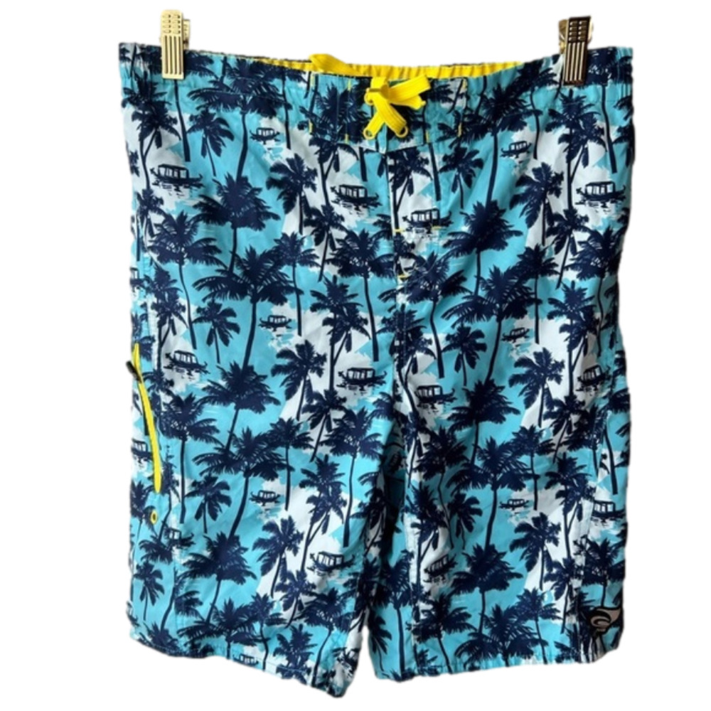 Laguna Boy Drawstring Elastic waist Board Shorts Swim trunk SIZE YOUTH XL 18/20